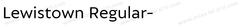 Lewistown Regular字体转换